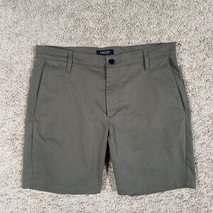 Proof Nomad Shorts Mens 33 Green 7" Huckberry Stretch Hiking Golf Outdoor Travel